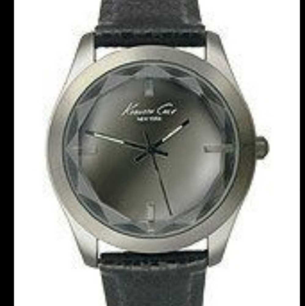 Kenneth cole mirrored watch leather strap